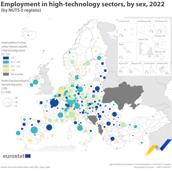 employment-high-tech-sectors-nuts2-2022